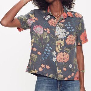 Mother Denim Staycation Hawaiian Shirt Size XS